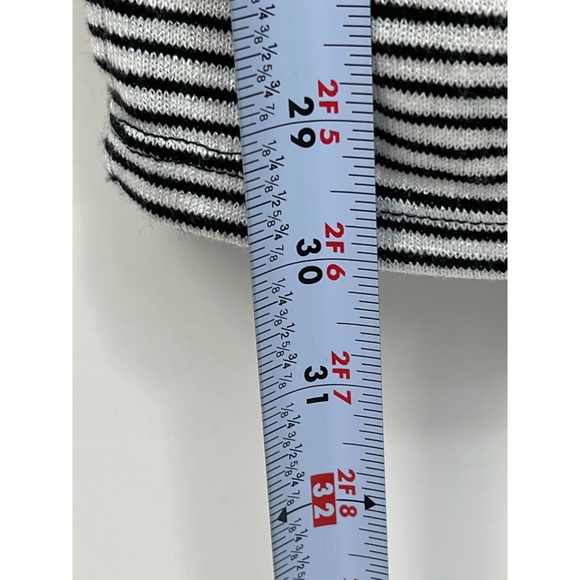 NWT Womens Time And Tru White w Black Stripe Long Sleeve Nursing Feature Size‎ L - Picture 6 of 8